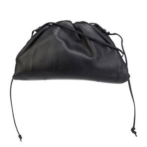$2490 Bottega Veneta Lambskin Mini Pouch Crossbody Bag, Black